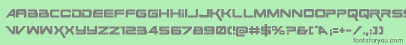 SpaceRangerRegular Font – Gray Fonts on Green Background