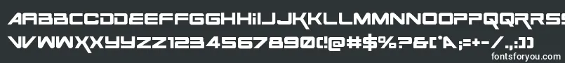 Шрифт SpaceRangerRegular – белые шрифты на чёрном фоне