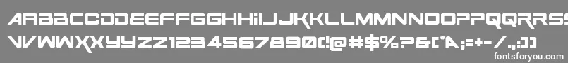SpaceRangerRegular Font – White Fonts on Gray Background