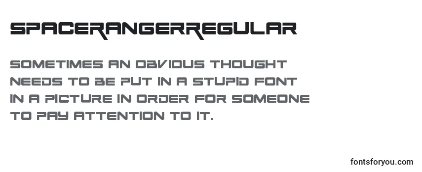 Обзор шрифта SpaceRangerRegular
