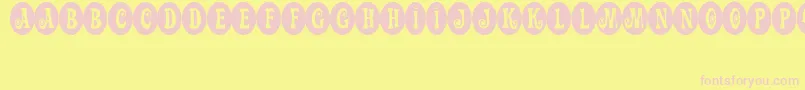 ActionIs.TheSequel Font – Pink Fonts on Yellow Background