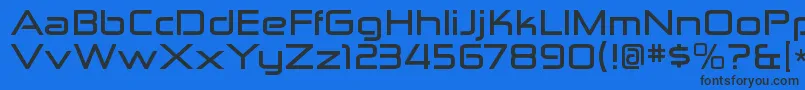 ZektonexBold Font – Black Fonts on Blue Background