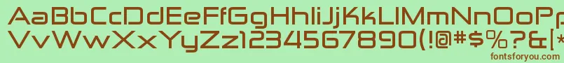 ZektonexBold Font – Brown Fonts on Green Background