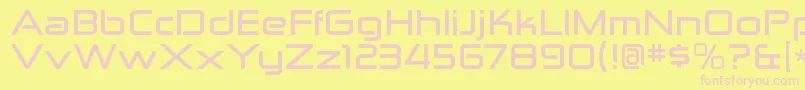 ZektonexBold Font – Pink Fonts on Yellow Background