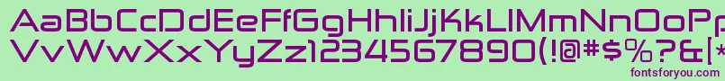 ZektonexBold Font – Purple Fonts on Green Background