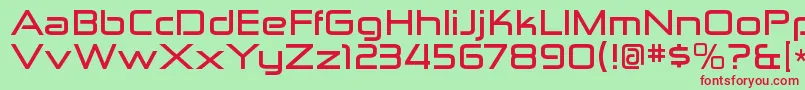 ZektonexBold Font – Red Fonts on Green Background