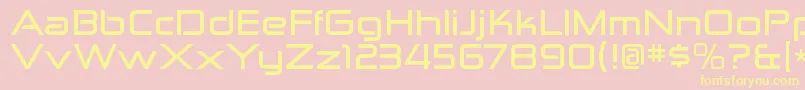 ZektonexBold Font – Yellow Fonts on Pink Background