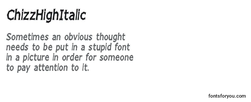 Police ChizzHighItalic