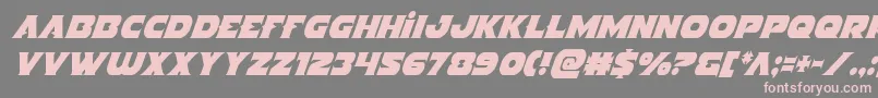 Indigodemoncondital Font – Pink Fonts on Gray Background