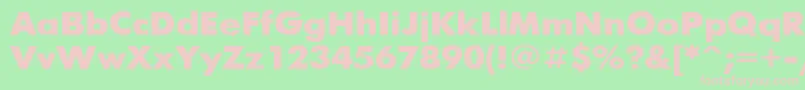 FuturisBold110b Font – Pink Fonts on Green Background