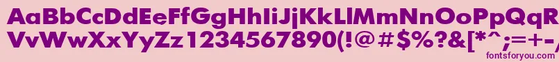 FuturisBold110b Font – Purple Fonts on Pink Background