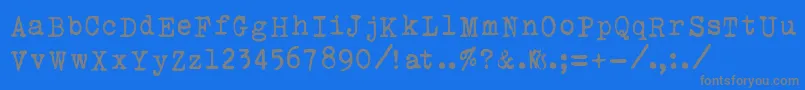 Weitere Informationen zur UraniaCzech-Schriftart UraniaCzech-Schriftart – Graue Schriften auf blauem Hintergrund