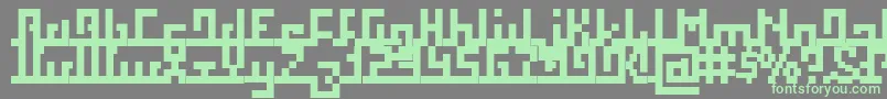Шрифт Squab – зелёные шрифты на сером фоне