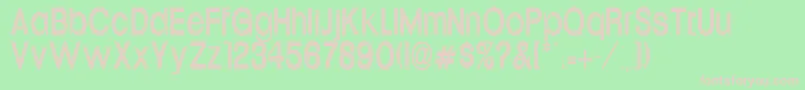 UptightCn Font – Pink Fonts on Green Background