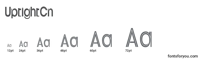 UptightCn Font Sizes