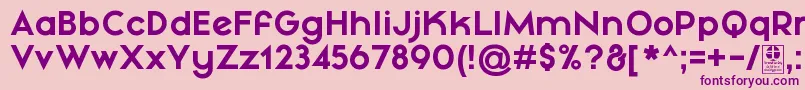 MayekaBoldDemo Font – Purple Fonts on Pink Background