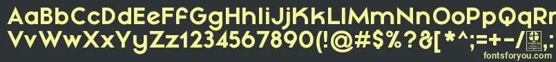 MayekaBoldDemo Font – Yellow Fonts on Black Background