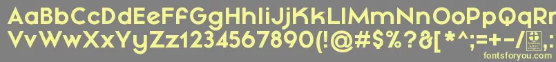 MayekaBoldDemo Font – Yellow Fonts on Gray Background