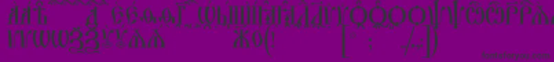 IrmologionCapsKucsフォントについての詳細 フォントIrmologionCapsKucs – 紫の背景に黒い文字