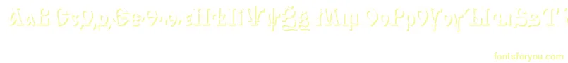 IzhitsashadowcttRegular-Schriftart – Gelbe Schriften
