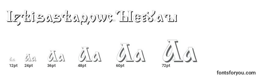 IzhitsashadowcttRegular Font Sizes
