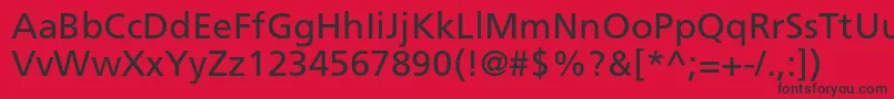 Agforeignerc Font – Black Fonts on Red Background