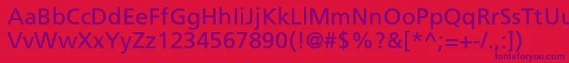 Agforeignerc Font – Purple Fonts on Red Background