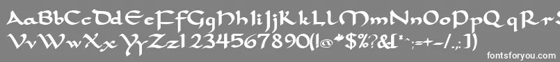 SamovarsskBold Font – White Fonts on Gray Background