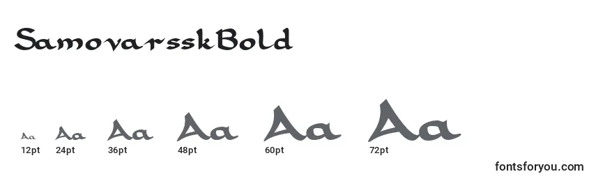 SamovarsskBold Font Sizes