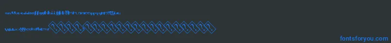Aquacolor Font – Blue Fonts on Black Background