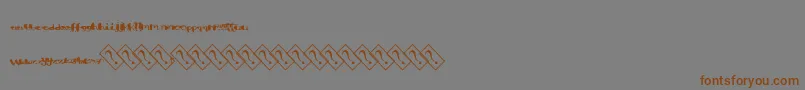 Aquacolor Font – Brown Fonts on Gray Background