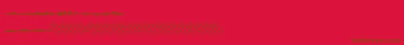 Aquacolor Font – Brown Fonts on Red Background