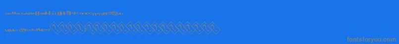 Aquacolor Font – Gray Fonts on Blue Background