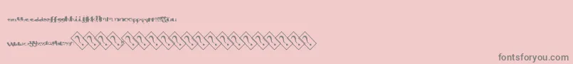 Aquacolor Font – Gray Fonts on Pink Background