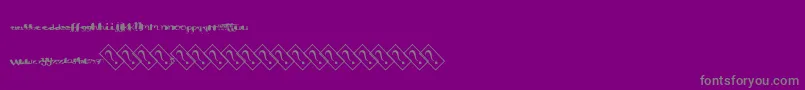 Fonte Aquacolor – fontes cinzas em um fundo violeta