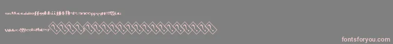 Aquacolor Font – Pink Fonts on Gray Background