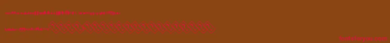Aquacolor Font – Red Fonts on Brown Background