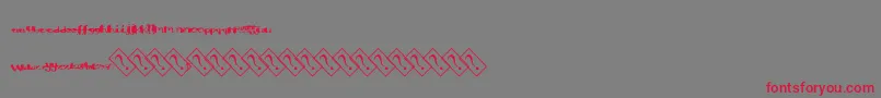 Aquacolor Font – Red Fonts on Gray Background