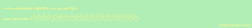 Aquacolor Font – Yellow Fonts on Green Background