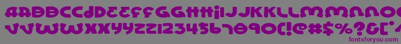 Шрифт Lionele – фиолетовые шрифты на сером фоне
