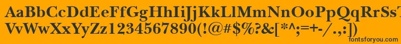 More about NewbaskervillecttBold Font NewbaskervillecttBold Font – Black Fonts on Orange Background