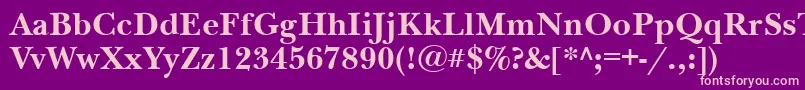 Подробнее о шрифте NewbaskervillecttBold Шрифт NewbaskervillecttBold – розовые шрифты на фиолетовом фоне