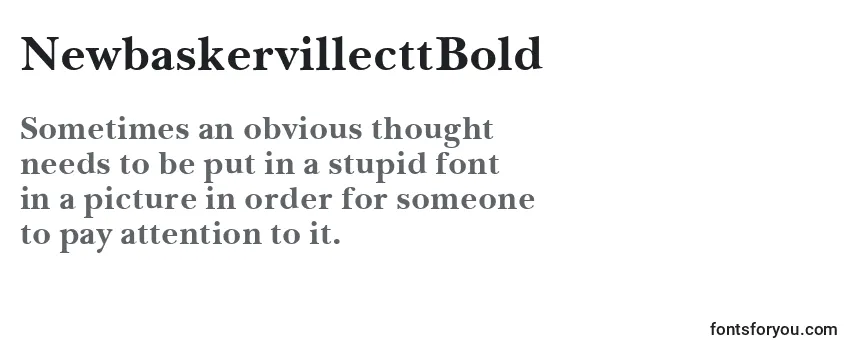 Review of the NewbaskervillecttBold Font