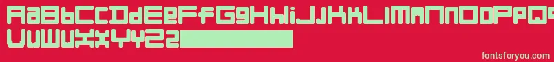 FullLiner Font – Green Fonts on Red Background