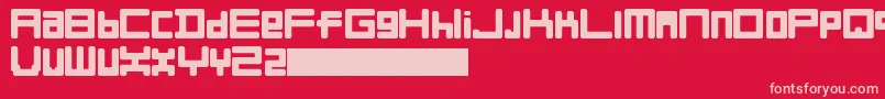 FullLiner Font – Pink Fonts on Red Background