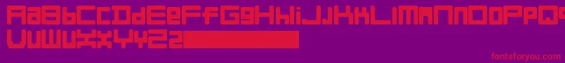 FullLiner Font – Red Fonts on Purple Background