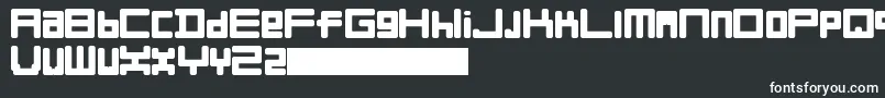 Шрифт FullLiner – белые шрифты на чёрном фоне