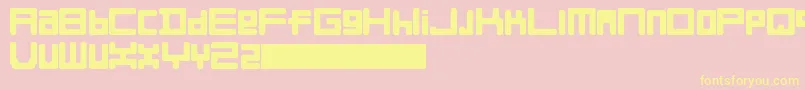 FullLiner Font – Yellow Fonts on Pink Background