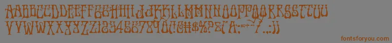 Instantzendrop Font – Brown Fonts on Gray Background