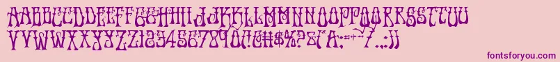 Instantzendrop Font – Purple Fonts on Pink Background